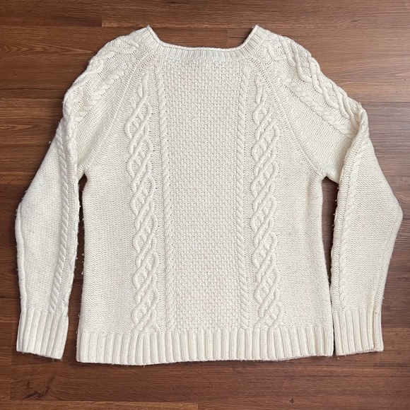 J.Crew Factory Embellished Cable Knit Sweater - Picture 5 of 8